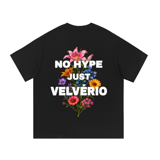 Velvério T-shirt No Hype Just Velverio Flowers - Black