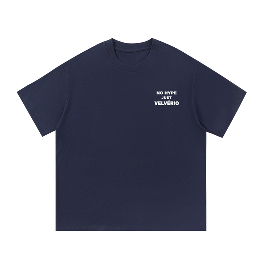 Velvério T-shirt No Hype Just Velverio - Navy Blue