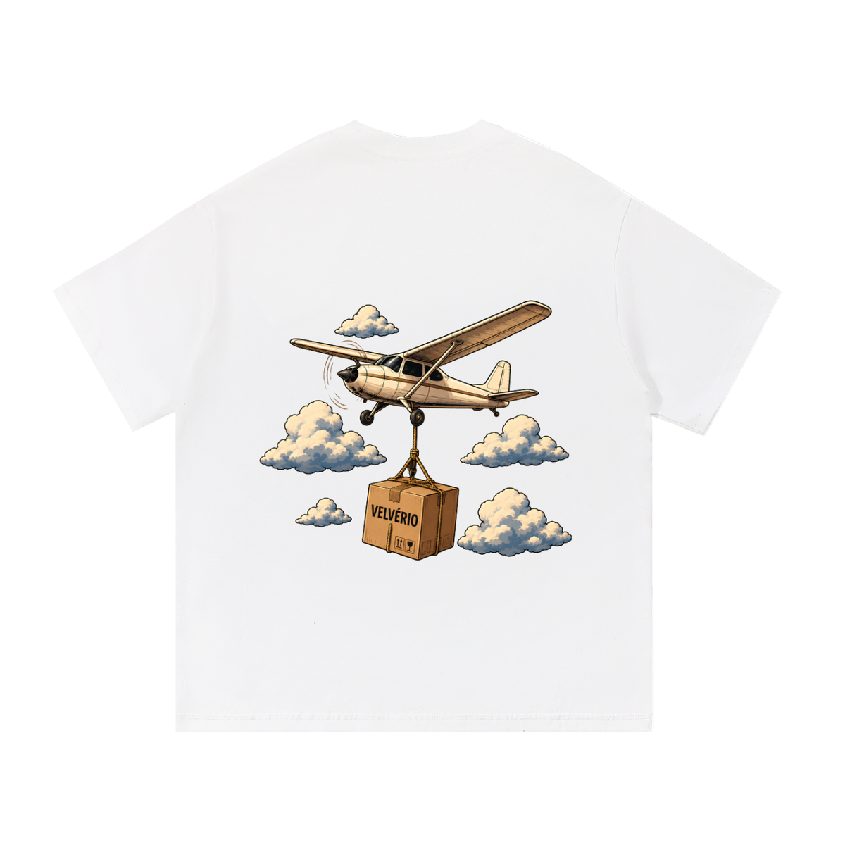 Velvério T-Shirt Plane - White