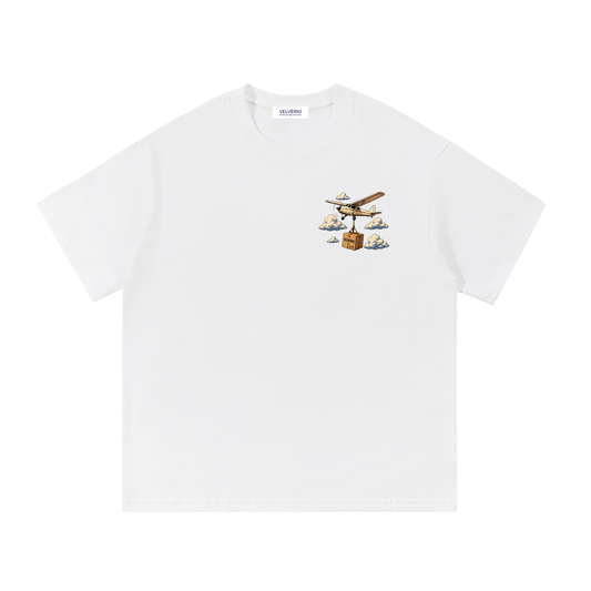 Velvério T-Shirt Plane - White