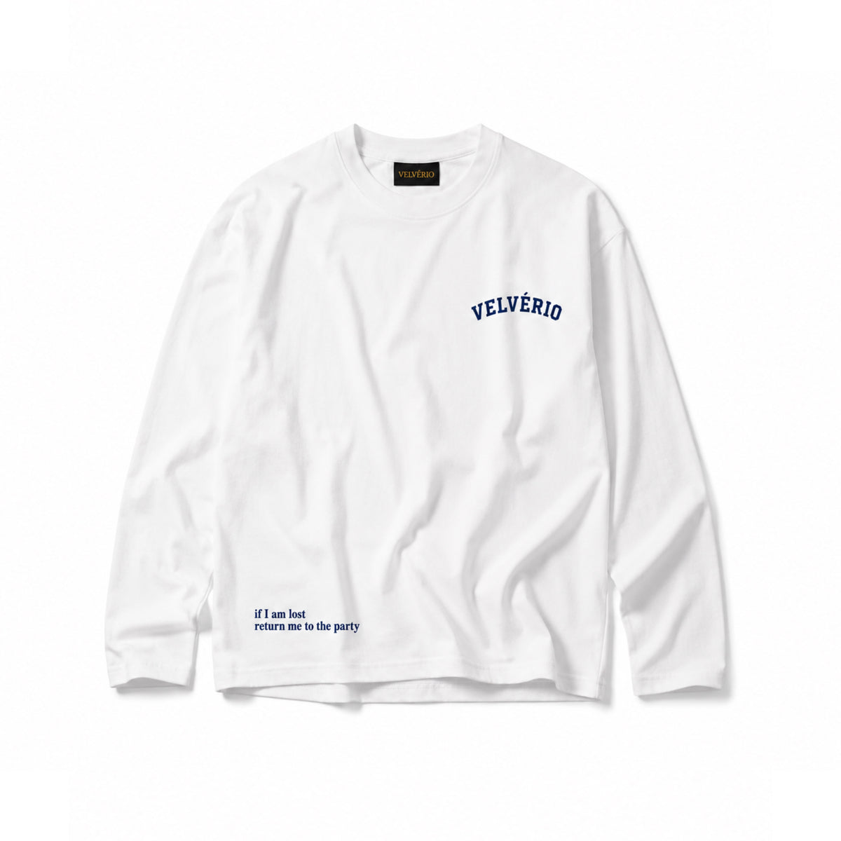 VELVÉRIO Long Sleeve Return me to the party - White