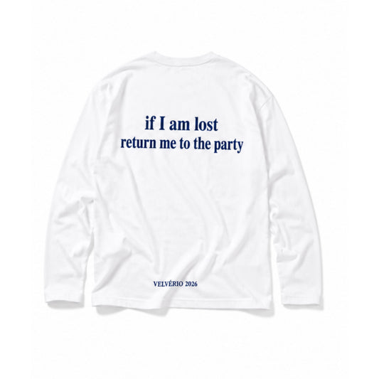VELVÉRIO Long Sleeve Return me to the party - White