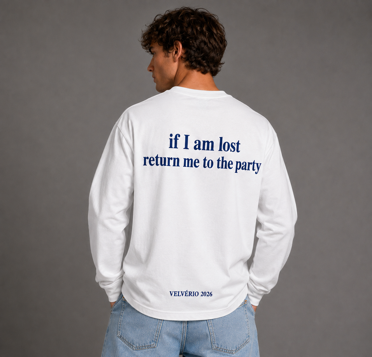 VELVÉRIO Long Sleeve Return me to the party - White