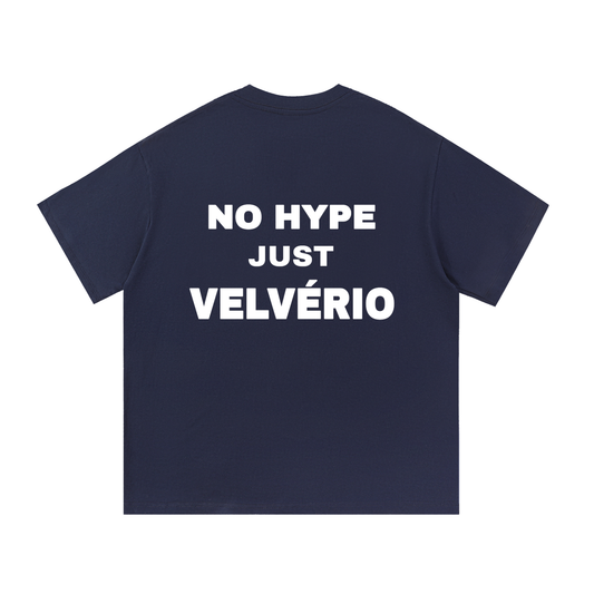 Velvério T-shirt No Hype Just Velverio - Navy Blue