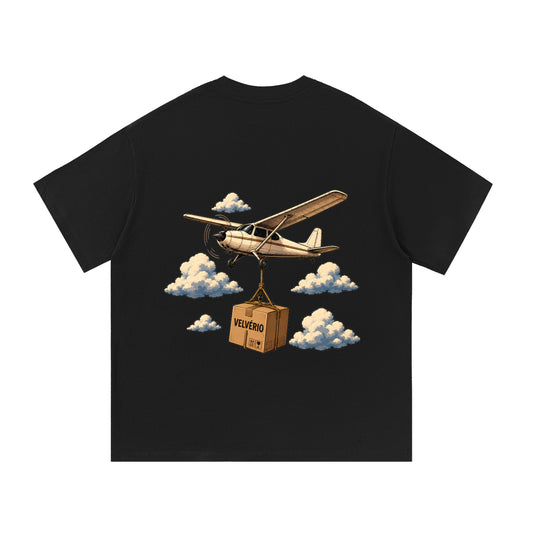 Velvério T-Shirt Plane - Black